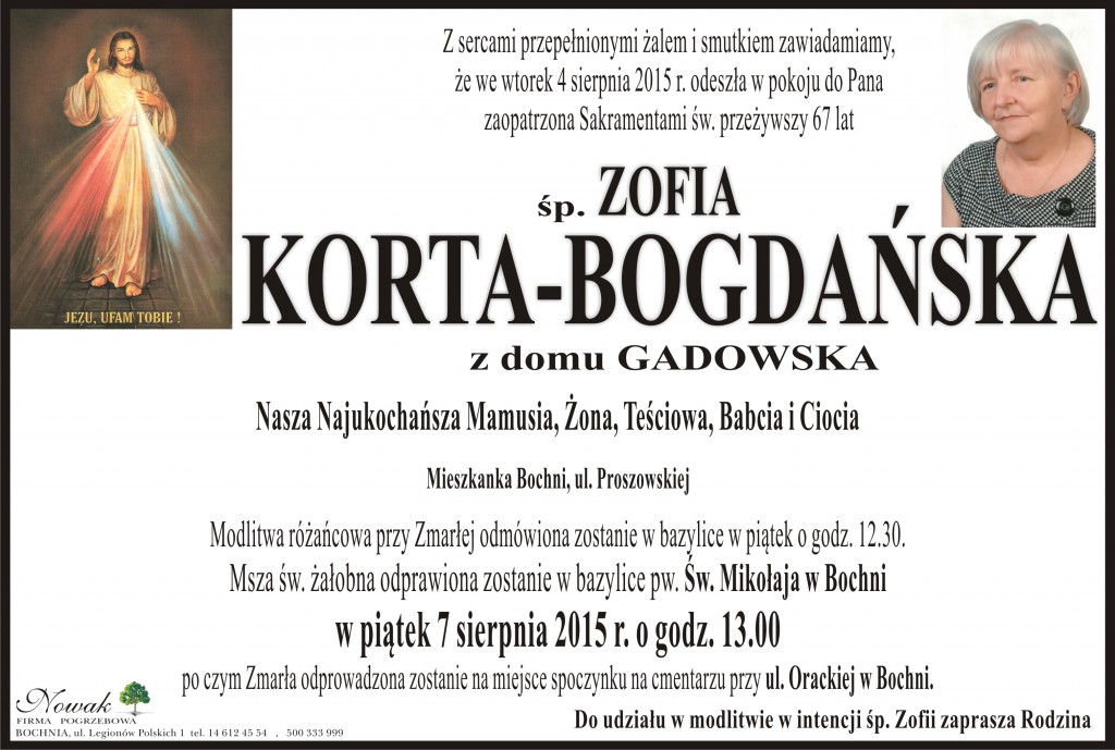 Korta-Bogdańska Zofia