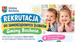 Ruszył nabór do samorządowych żłobków Gminy Bochnia. Łącznie 80 miejsc dla dzieci
